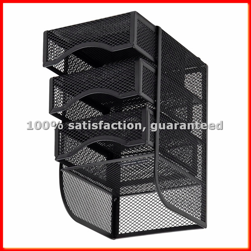 Paper Basket Mesh - Organizzatore da Scrivania con Cassetto, Cestino