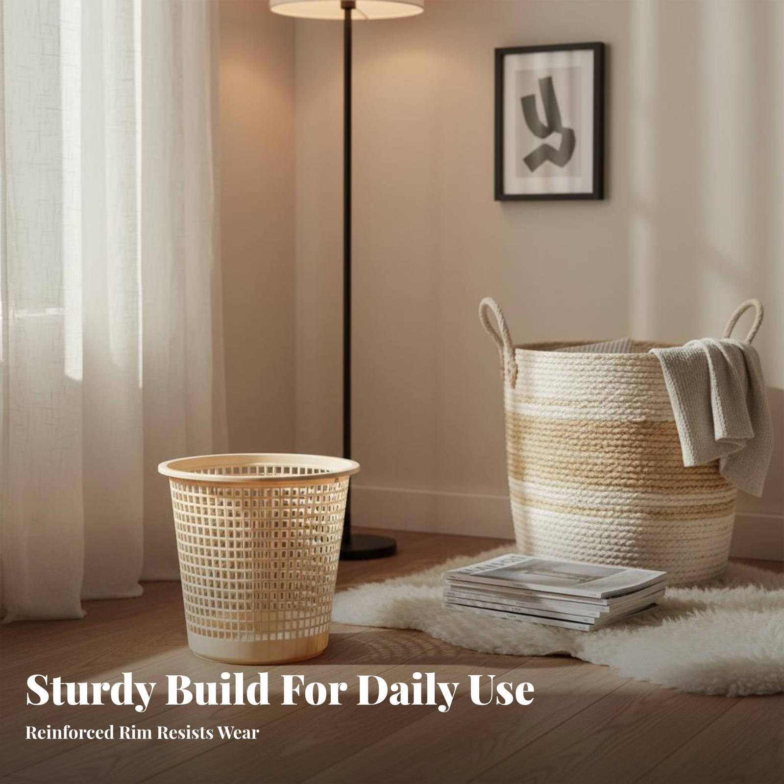 Paper Basket Mesh - Cestino per Rifiuti Ventilato Senza Coperchio