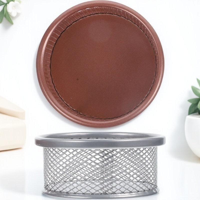 Paper Basket Mesh - 2 Pezzi Porta Carte in Metallo,