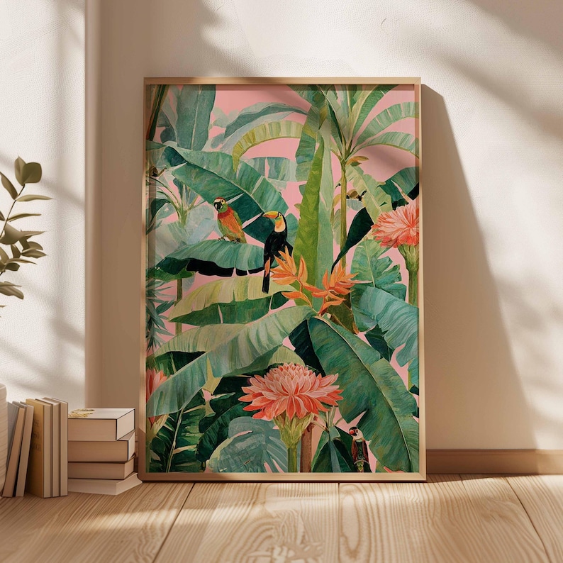 1 poster in tela tropicale ret - Office Furniture And Design recensione e prezzo