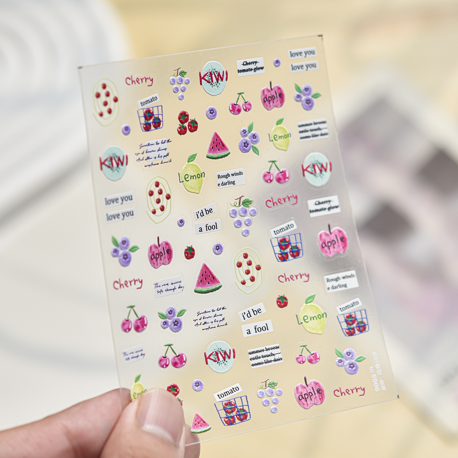 Adesivi per Unghie con Frutta  - Paper Basket Mesh recensione e prezzo