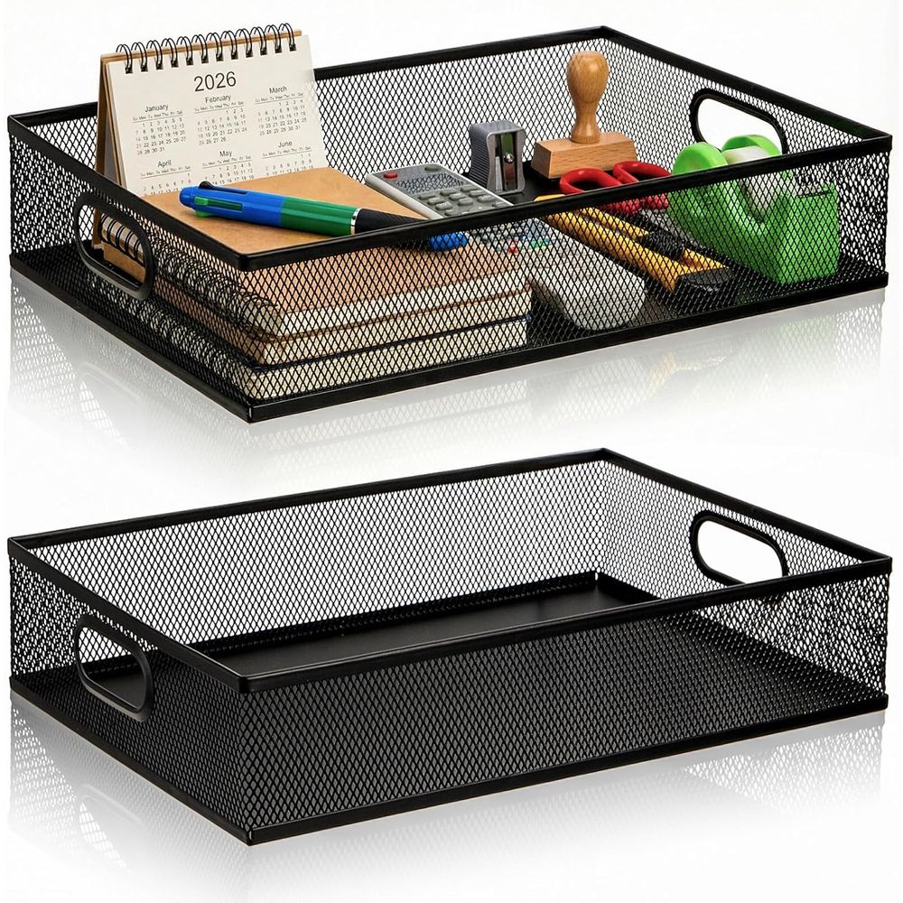 Organizer da scrivania a 2 liv - Paper Basket Mesh recensione e prezzo